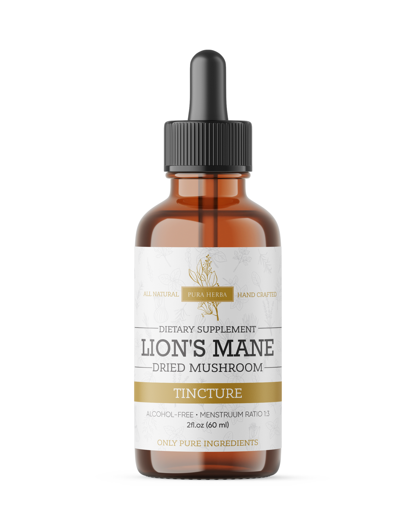 Lion’s Mane Mushroom Liquid Drops - 2 FL Oz