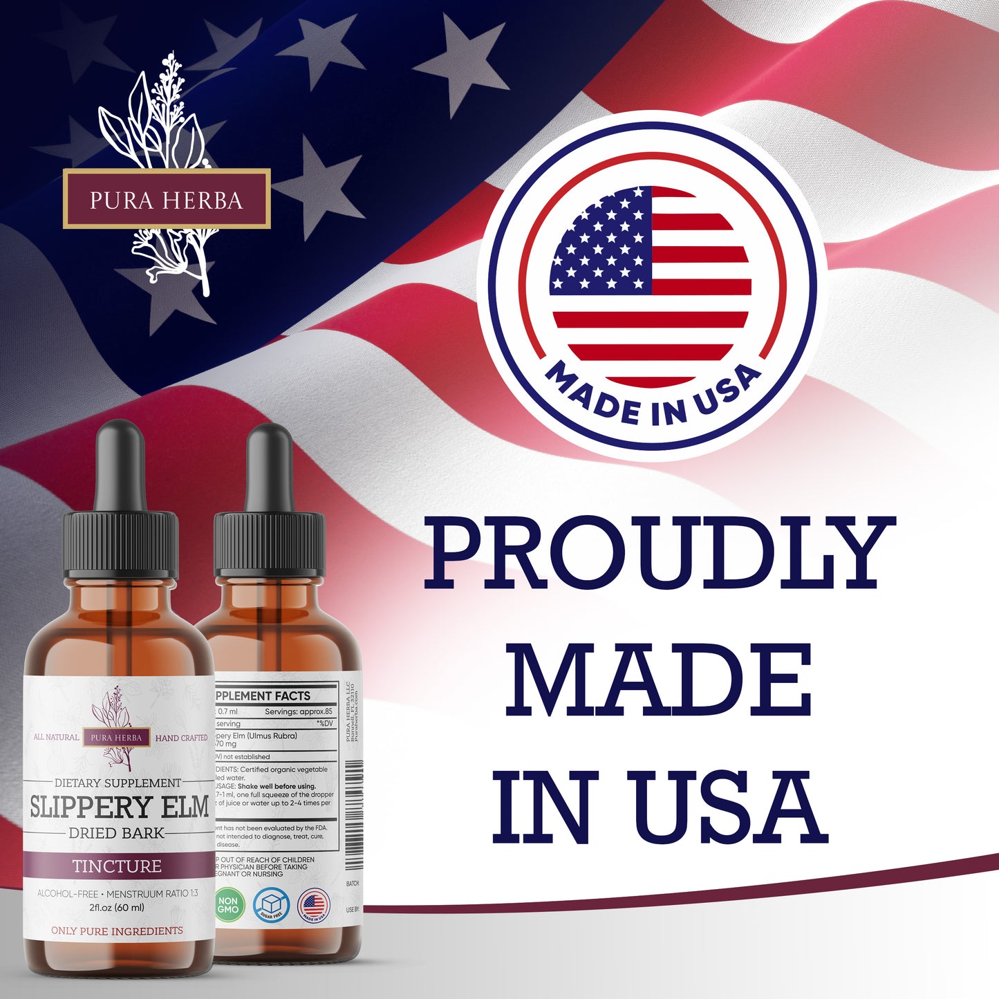 Slippery Elm Liquid Tincture - 2 Fl Oz