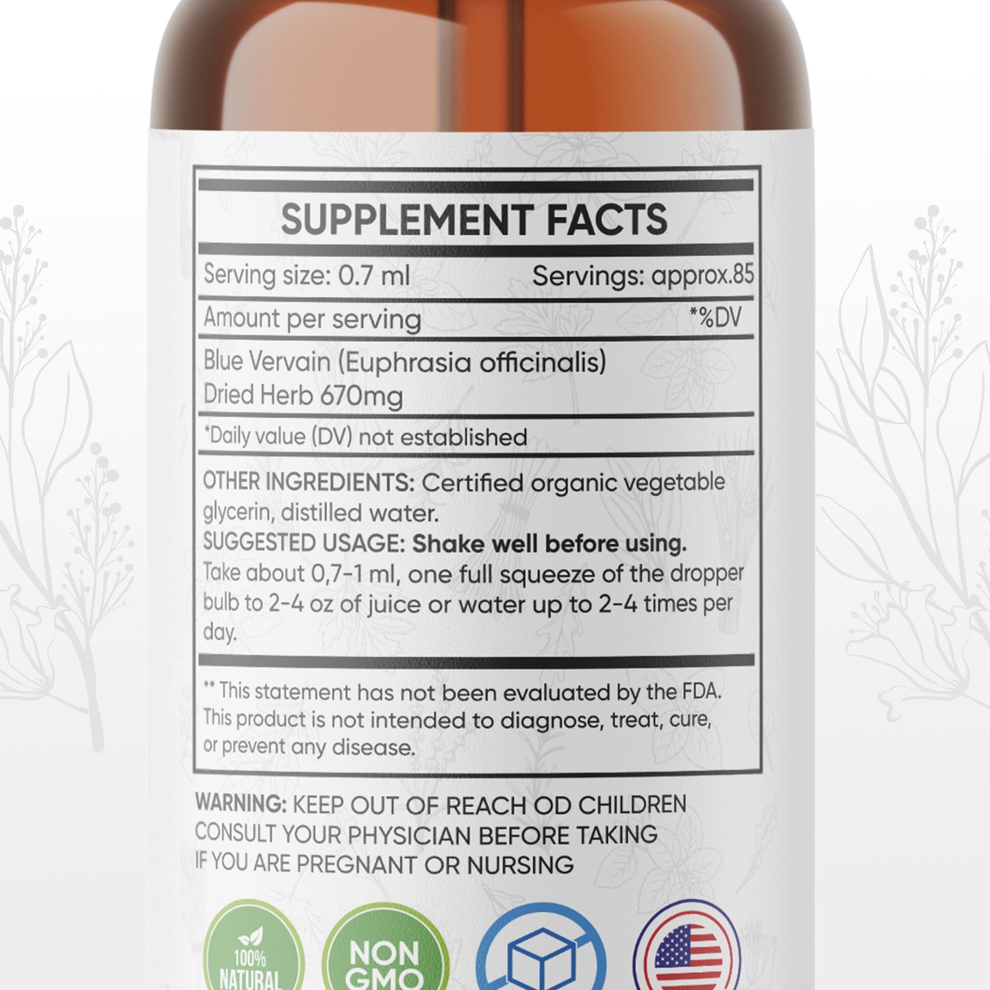 Eyebright Oral Drops Tincture - 2 Fl Oz