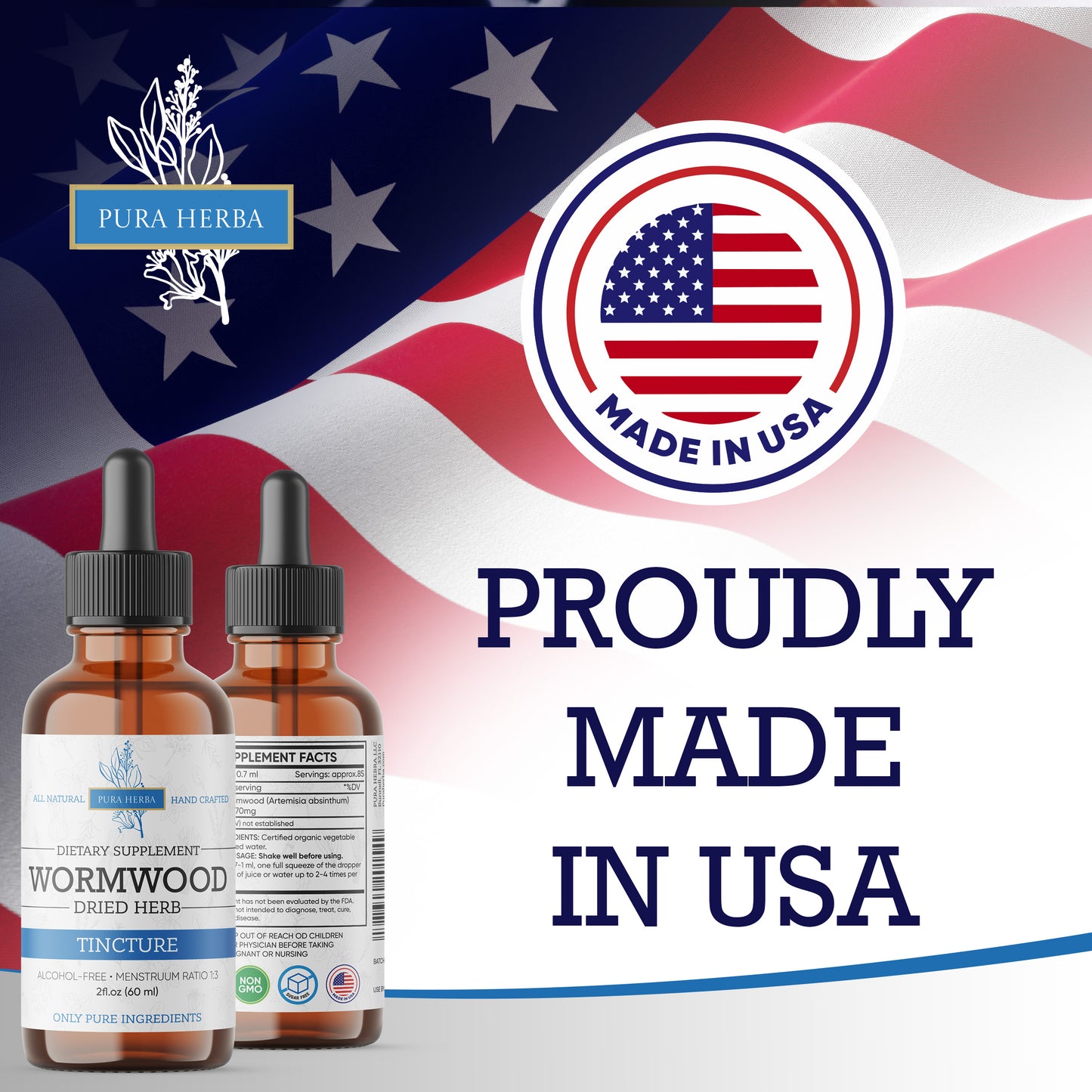 Organic Wormwood Tincture - 2 Fl Oz