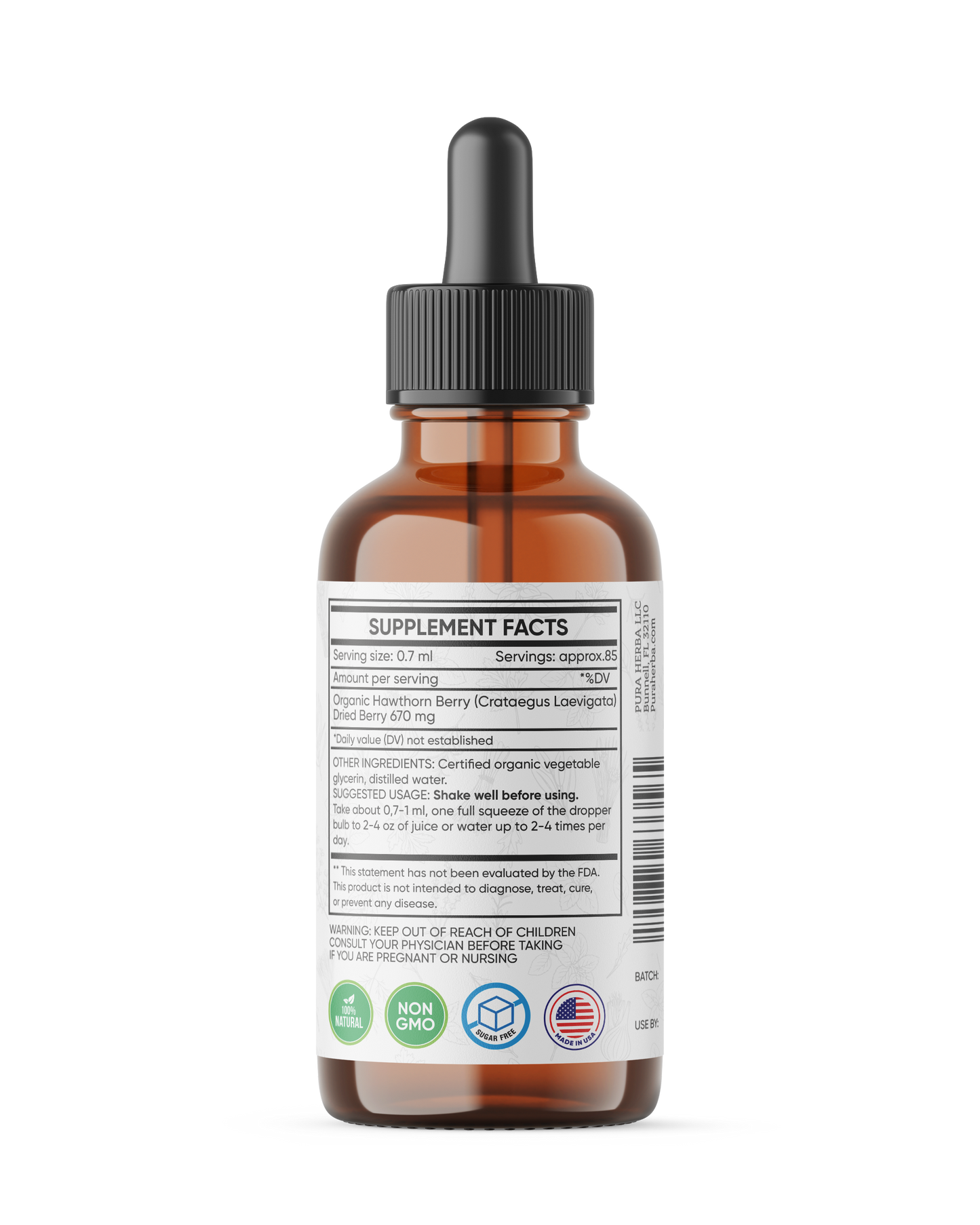 Hawthorn Berry Liquid Extract - 2 FL Oz