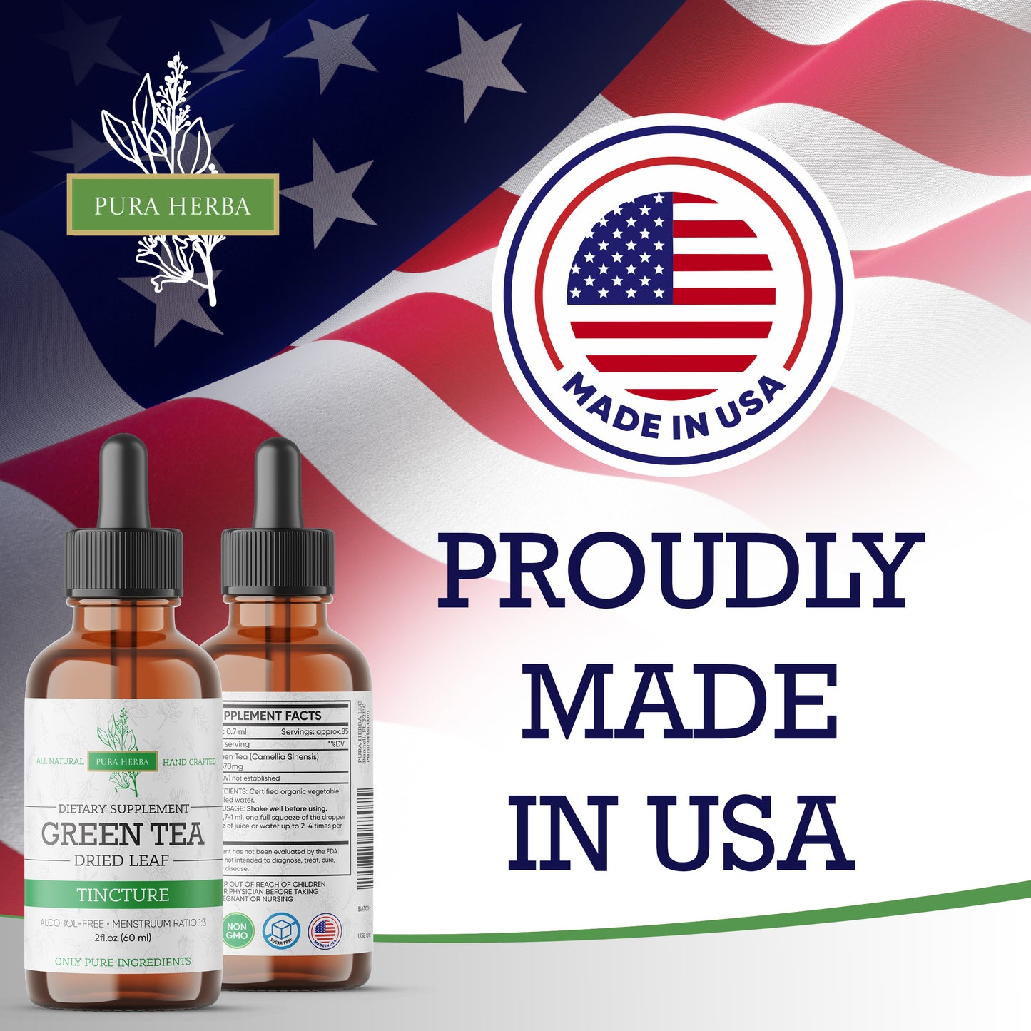 Green Tea Liquid Drops  - 2 FL Oz