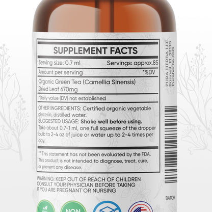 Green Tea Liquid Drops  - 2 FL Oz