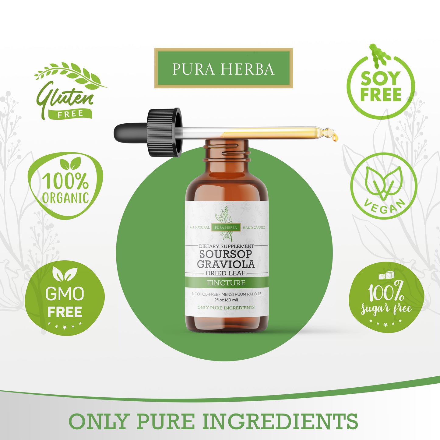 Soursop Graviola Leaf Extract  - 2 Fl Oz