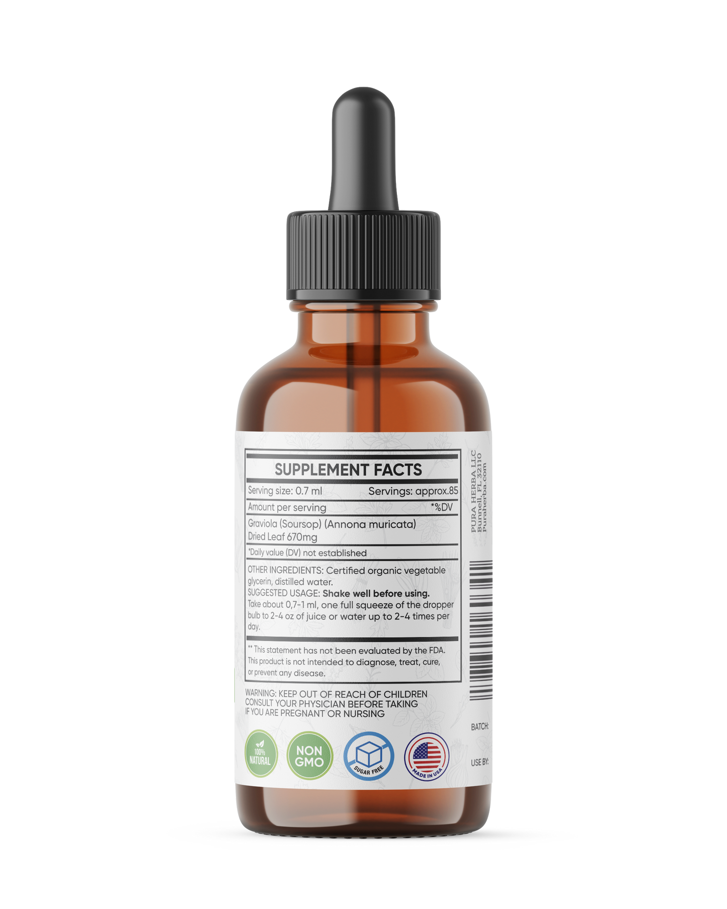 Soursop Graviola Leaf Extract  - 2 Fl Oz