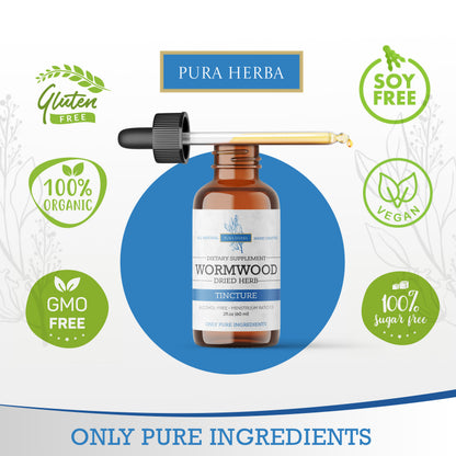 Organic Wormwood Tincture - 2 Fl Oz